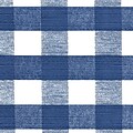 Flannel Backed Vinyl, Blue Chess Check, 54W