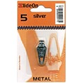 ZlideOn Zipper Pull Replacements Metal, Size 5, Silver