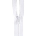 Sport Separating Zipper; 18, White