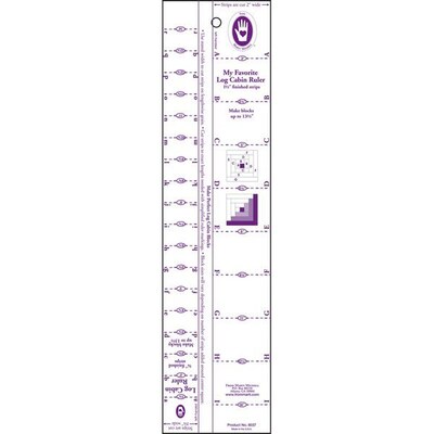 Log Cabin Ruler, 3/4 To 1-1/2 Strips