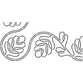 Quilt Stencils By Pepper Cory, 7,  C. L. Blackberry Vine Border,  8X18