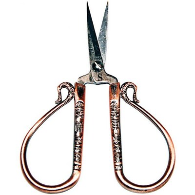 Heirloom Embroidery Scissors, 4, Antique Copper -Teardrop Handle