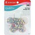 Singer QuiltPro Ball Head Straight Pins In Flower Case 1-1/16; 300/Pack
