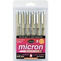 Sakura® 0.25 mm 6 Piece Pigma Micron Pen Set