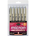 Sakura® 0.2 mm 6 Piece Pigma Micron Pen Set