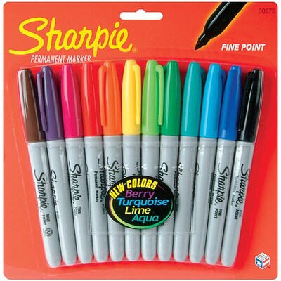 Sanford® 12 Piece Sharpie Thinner Fine Point Permanent Markers