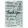 Stampendous® 4 x 6 Perfectly Clear Stamp, Happy Messages