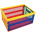 Armada Art Large 9x18.75x13.5 Collapsible Crate, Multi Color