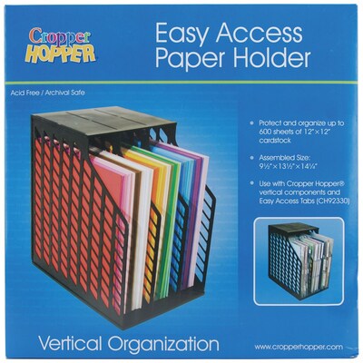 Advantus® Cropper Hopper® Easy Access Paper Holder, Black