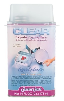 Environmental Technologies Castin Craft 16 Ounce Polyester Casting Resin, Clear