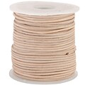Silver Creek® Round 1mm 25yd Leather Lace, Natural