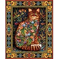White Mountain Puzzle 24 x 30 Jigsaw Puzzle,  Tapestry Cat 