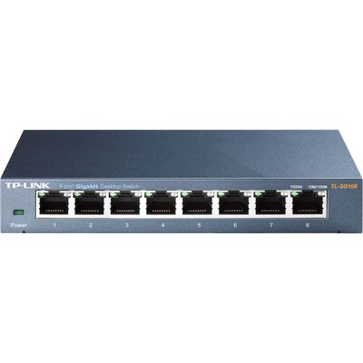 TP-LINK® Unmanaged Gigabit Ethernet Switch; 8-Ports (TL-SG108)