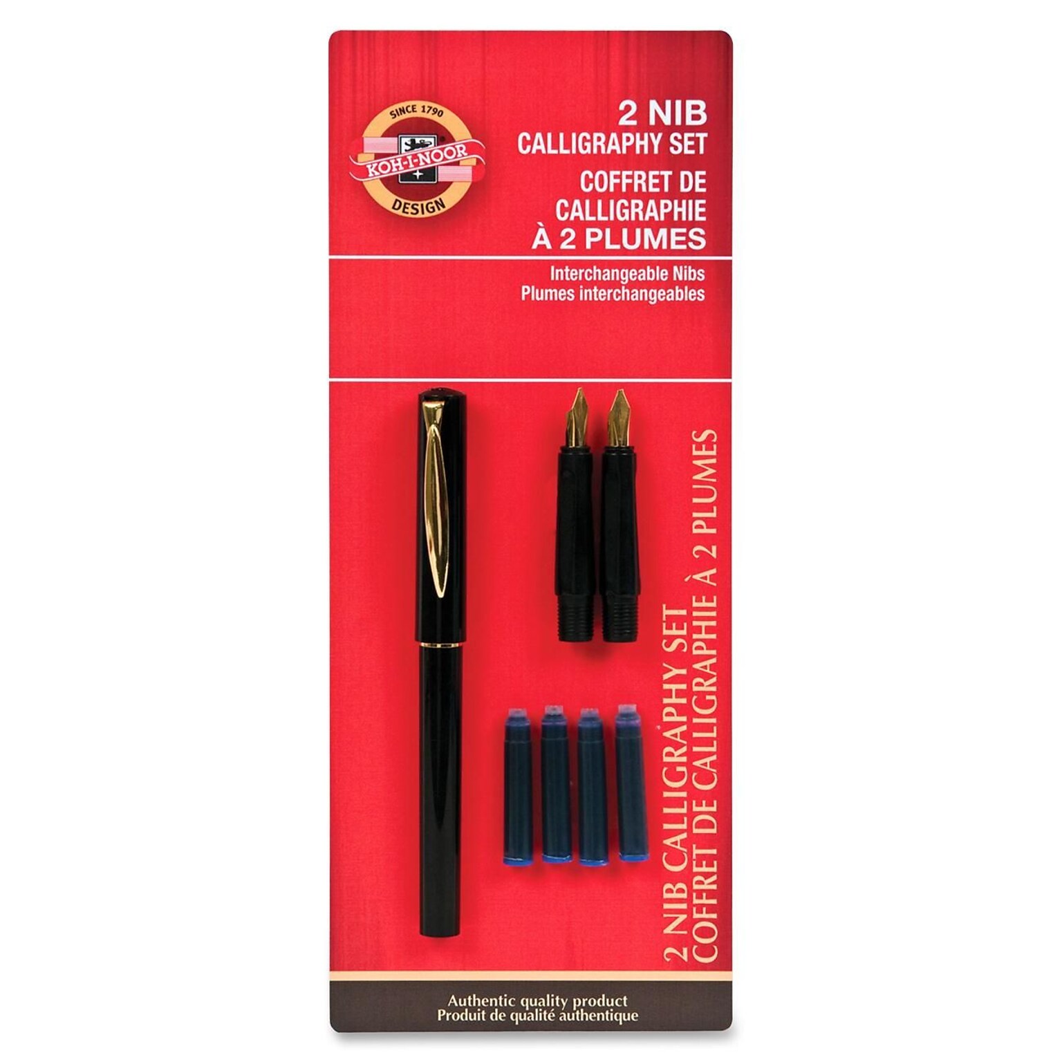 Koh-I-Noor Calligraphy Pen Set, Medium/Broad Nib, Black