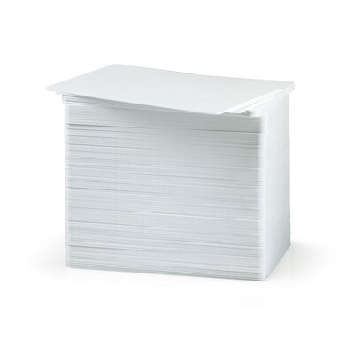 Fargo® ID Card Printer Accessories; UltraCard PVC Cards, 30-Mil., Med. Durability, 500 Cards