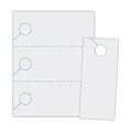Blanks/USA® 3.67 x 8 1/2 147 GSM Digital Cover Door Hangers; Gray, 1000/Pack