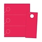 Zapco® 3.67" x 8 1/2" 174 GSM Digital Cover Door Hangers, Dark Red, 334/Pack (212-334EROH43B)