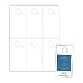 Blanks/USA 2 3/4 x 5 1/2 Digital Polyester Parking Pass Hangers, White, 300/Pack