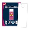 Blanks/USA 4 1/4 x 11 Door Hangers, White, 100 Sheets/Pack, 2 Hangers/Sheet (PYODH1X9WH)