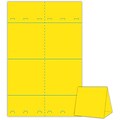 Blanks/USA® 5 1/2 x 2 5/8 x 5 3/8 65 lbs. Table Tent, Yellow, 100/Pack