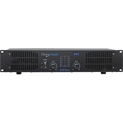 Technical Pro AW1 1000 W Torque Audio 2-Channel Power Amplifier,  Black