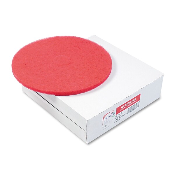 Premiere® Floor Pads, Buffing, 20, Red