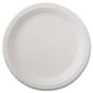Chinet® Classic White™ VAPOR Dinnerware Plate, 9 3/4"(Dia), White, 500/PK