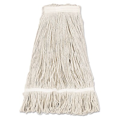 Unisan® Mop Head, Loop Web/Tailband, Premium Standard Head, Cotton, 32 oz, 12/Case