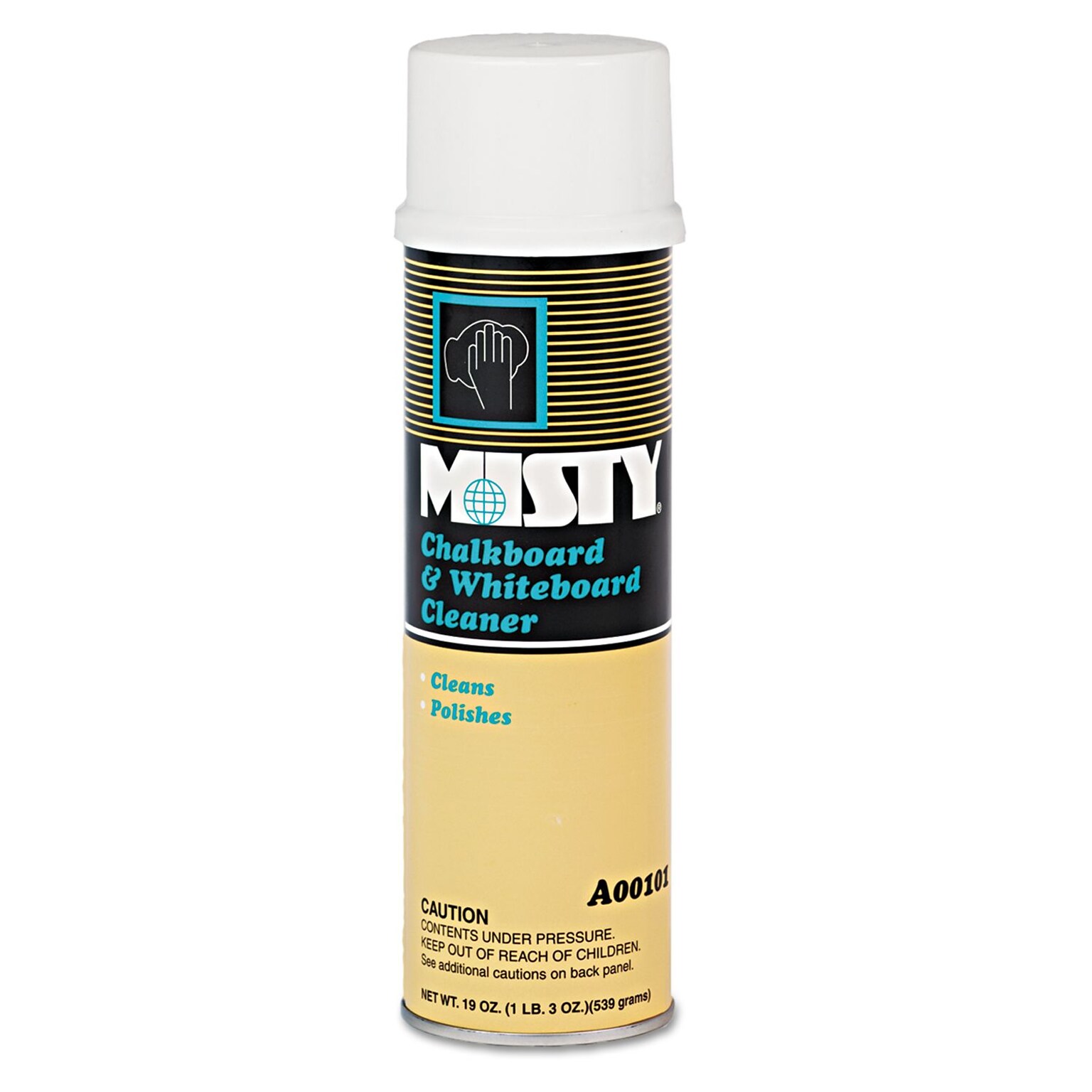 Misty® Water-Based Chalkboard and Whiteboard Cleaner, White, 20 oz.