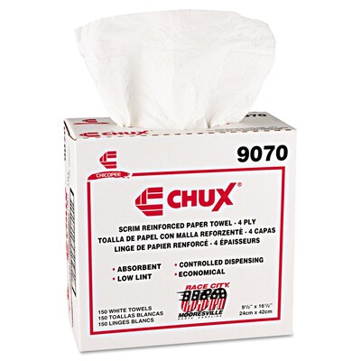Chux® Light-Duty General Purpose Towels, 9.5 x 16.5, 150 Towels/Box, 6 Boxes/Case