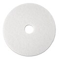 Premier White Polishing Floor Machine Pads, 19, 5/Case