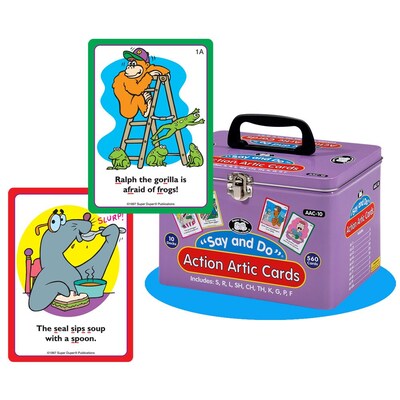 Super Duper® Say and Do® Action Artic Combo Cards, 10/Set