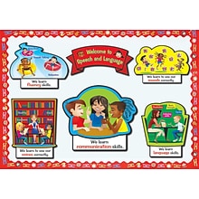 Super Duper® Bulletin Board Set, Welcome to Speech and Language, 6/Set
