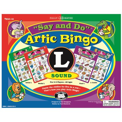 Super Duper® Say and Do® L Artic Bingo Sound Game