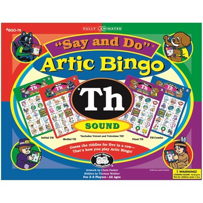 Super Duper® Say and Do® TH Artic Bingo Sound Game