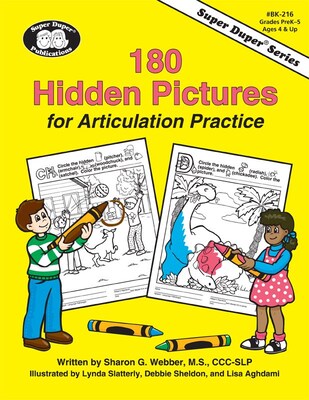 Super Duper® 180 Hidden Pictures for Articulation Practice Book