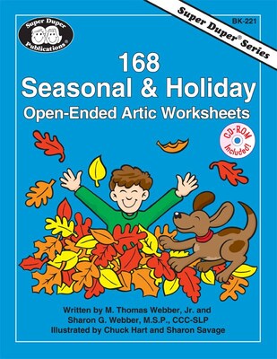 Super Duper® 168 Seasonal and Holiday Open-Ended Artic Worksheets Book