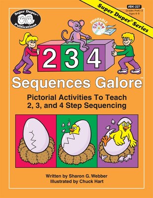 Super Duper® 2, 3, 4 Sequences galore Activity Book