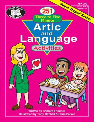 Super Duper® 251 3 to 5 Minutes Artic and Language Activities Book