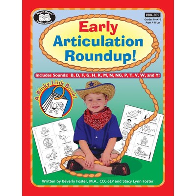 Super Duper® Early Articulation Roundup Fun Sheets Workbook