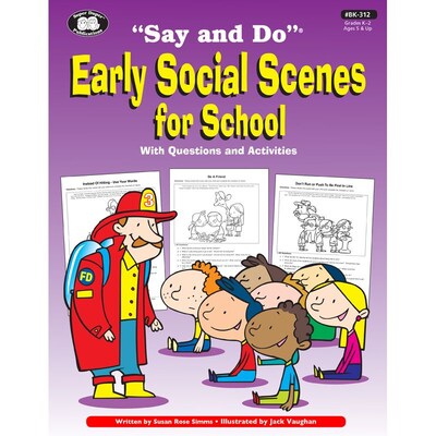 Super Duper® Say and Do® Early Social Scenes Life Skills Resource Book