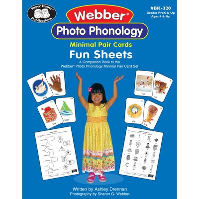 Super Duper® Webber® Photo Phonology Minimal Pair Cards Fun Sheets Book