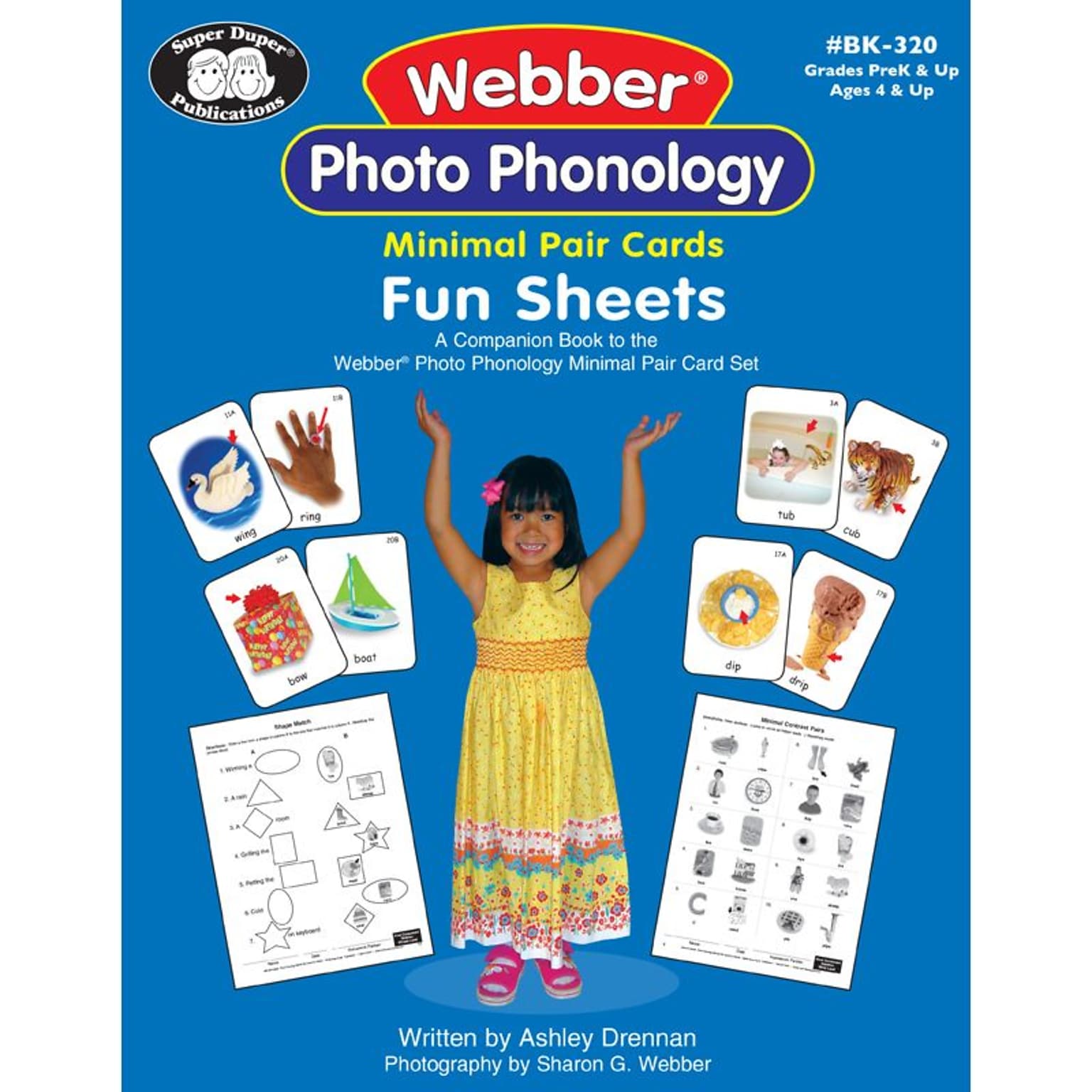 Super Duper® Webber® Photo Phonology Minimal Pair Cards Fun Sheets Book