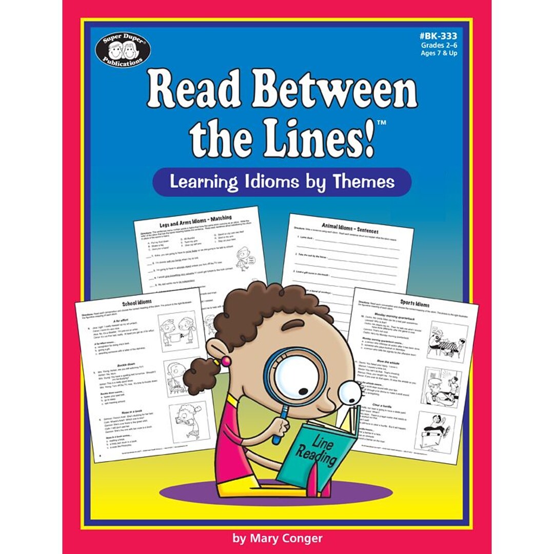 Super Duper Read Between The Lines Theme Book Quill Com