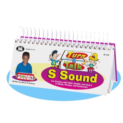Super Duper® Turn and Talk® S Sound Articulation and Language Flipbook