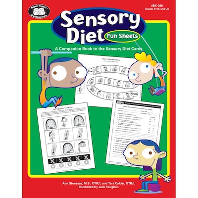 Super Duper® Sensory Diet Fun Sheets, Grades PreK and Up