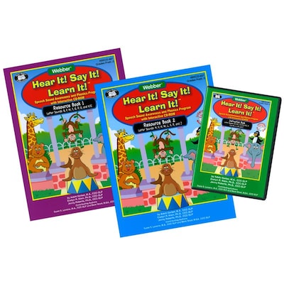 Super Duper® Webber® Hear It! Say It! Learn It! Interactive Book-Software Program