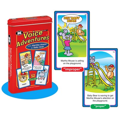 Super Duper® Voice Adventures® With Martha Mouse & Baby Bear Deck Card