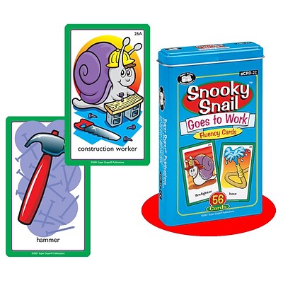 Super Duper® Snooky Snail™ Goes to Work Fluency Deck Card