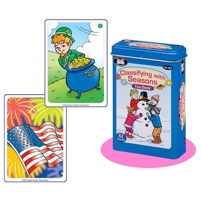 Super Duper® Classifying With Seasons Fun Deck Cards